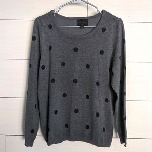 Black and Grey Polkadot Markle Crew Neck Pullover
